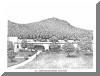 A.C. Reynolds High School, Asheville, NC; pen & ink drawing by Lee James Pantas