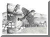 Bonclarken, Hendersonville, NC; pen & ink by Lee James Pantas
