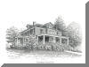 Chestnut Street Inn, Asheville, NC; pen & ink drawing by Lee James Pantas