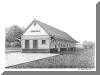 Hendersonville Depot, Hendersonville, NC; pen & ink drawing by Lee James Pantas