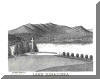 Lake Junaluska, Lake Junaluska, NC; pen & ink drawing by Lee James Pantas