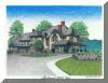 Richmond Hill Inn, Asheville, NC; pen & ink drawing by Lee James Pantas
