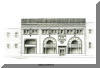 S&W Cafeteria Building, Asheville, NC; pen & ink drawing by Lee James Pantas