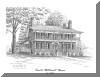 Smith McDowell House, Asheville, NC; pen & ink drawing by Lee James Pantas