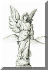 Thomas Wolfe Angel, Hendersonville, NC; pen & ink drawing by Lee James Pantas