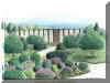 UNCA Library, University of North Carolina at Asheville, Asheville, NC; pen & ink drawing by Lee James Pantas