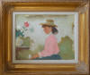 Framed Girl in Pink, Samuel Oppenheim