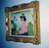 Girl in Pink in original frame