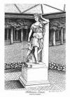 Statue of Diana, Biltmore Estate, pen & ink drawing by Lee James Pantas