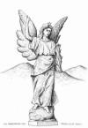 Thomas Wolfe Angel, pen & ink drawing by Lee James Pantas