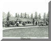 Biltmore Estate Deerpark Restaurant,  pen & ink drawing by Lee James Pantas